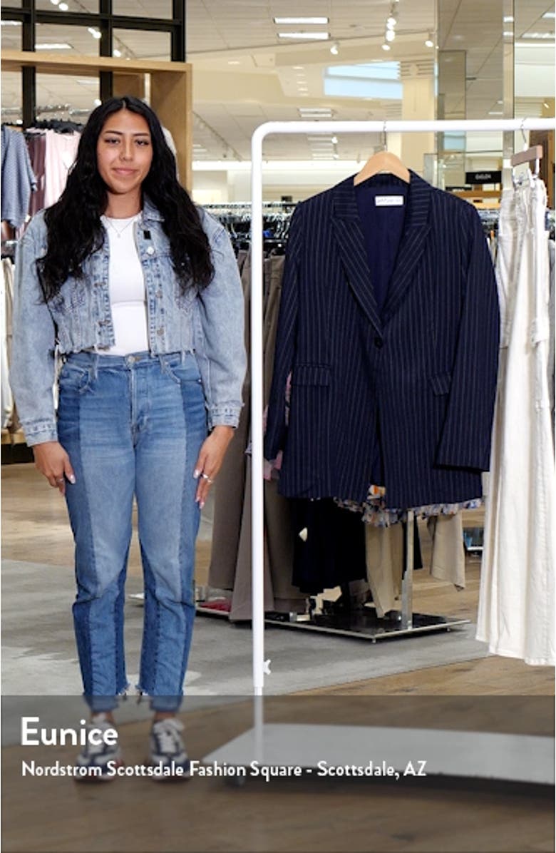 Laura Pinstripe Blazer, sales video thumbnail