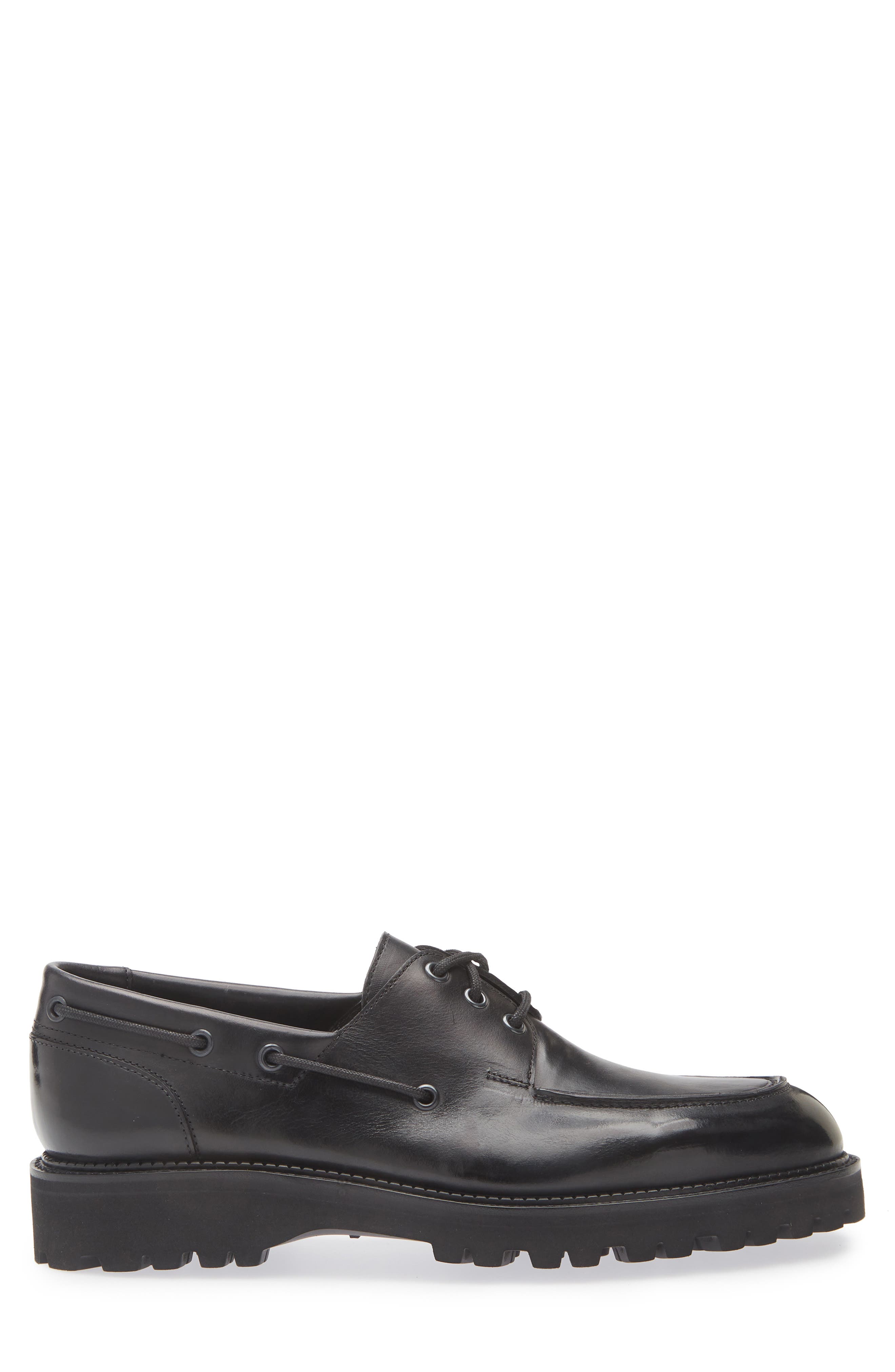 John Lobb Tide Boat Shoe, Alternate, color, Black