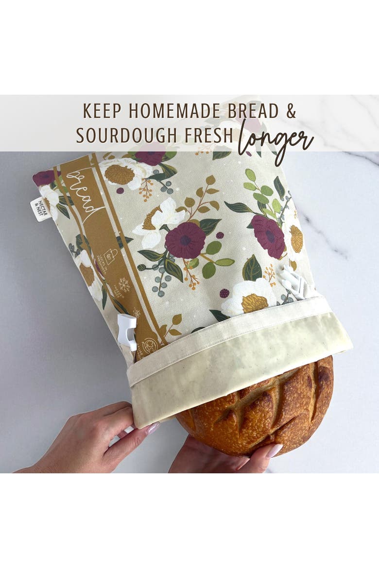 Artist Series Bread Baker Set, 2 Pieces, December Blooms, Alternate, color, Multicolor