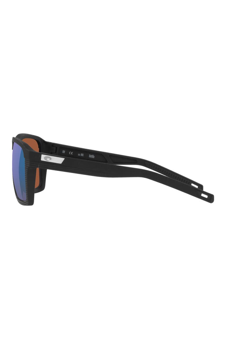 Antille 58mm Polarized Square Sunglasses, Alternate, color, BLACK