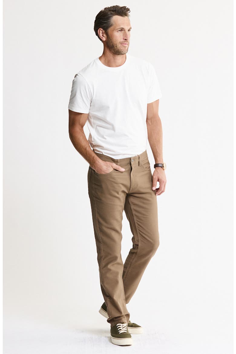 Stretch Straight Leg Pants, Alternate, color, BROWN