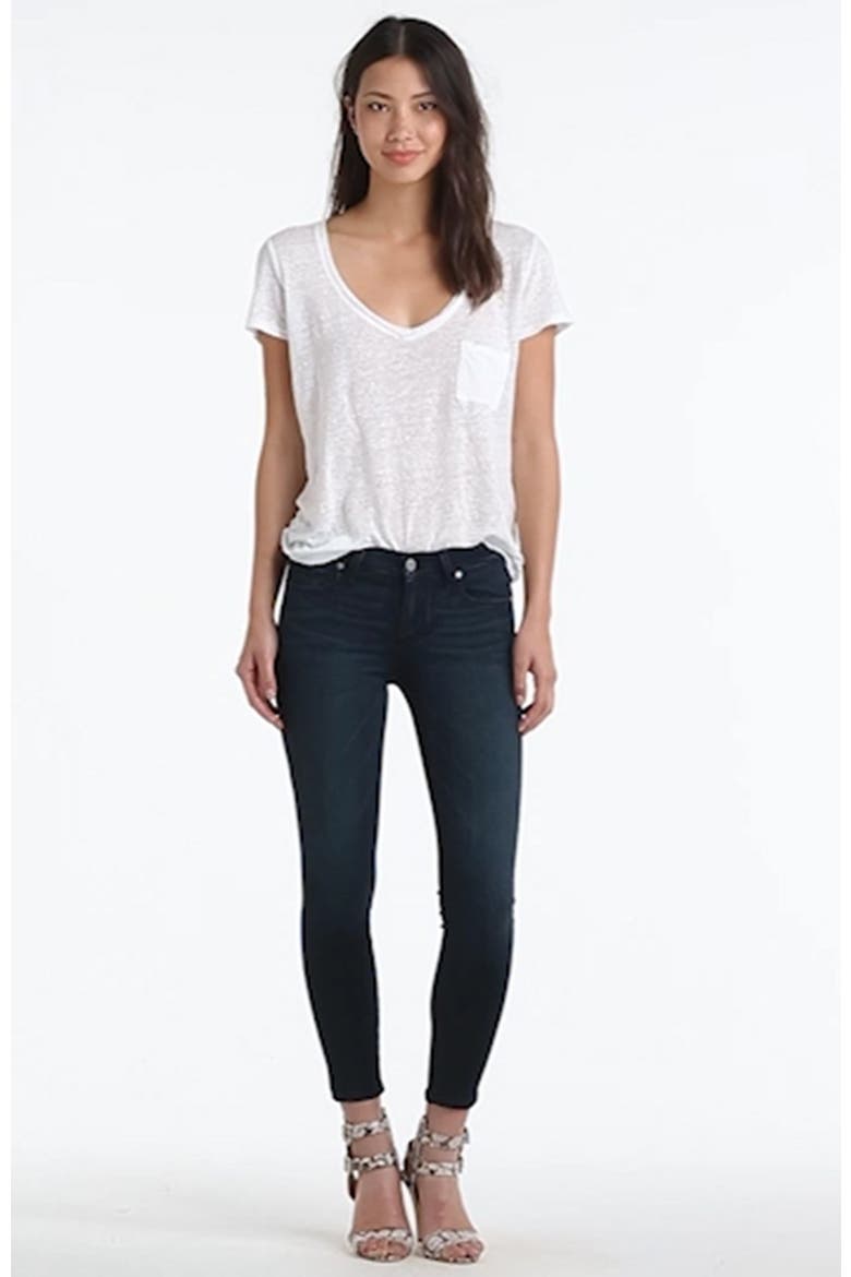 Transcend - Verdugo Crop Skinny Jeans, Alternate, color, MIDLAKE