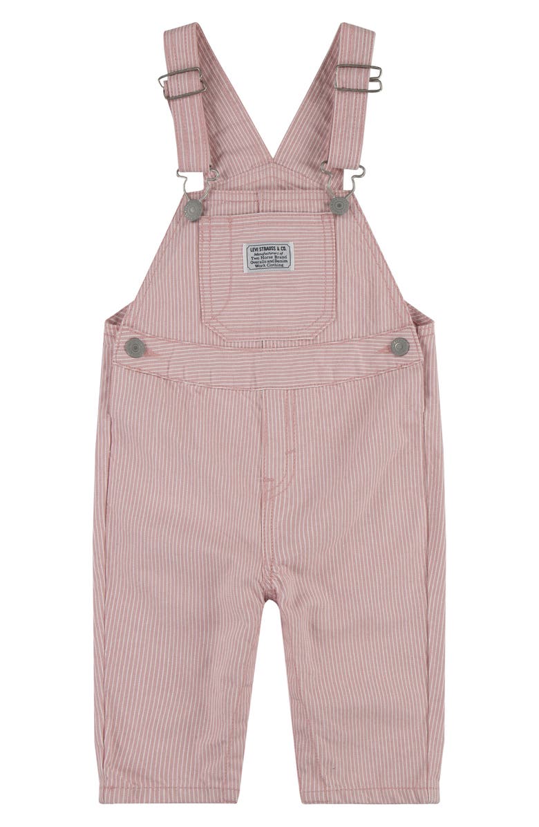 Levi's<sup>®</sup> Railroad Stripe Cotton Overalls, Main, color, 