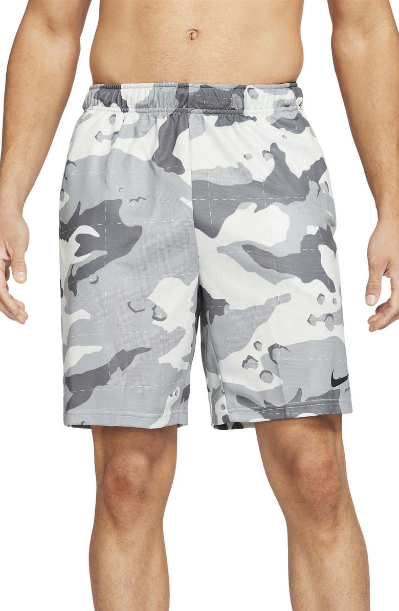 Nike Dri-FIT Camo Knit Training Shorts, Main, color,