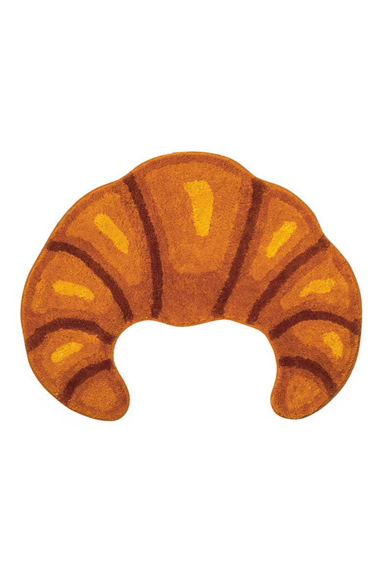 Croissant Bath Rug, Main, color, BROWN
