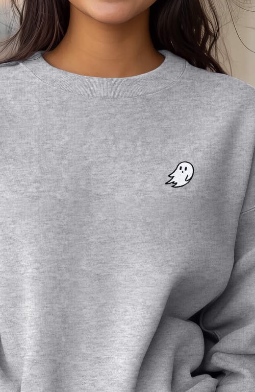 Dalix Ghost Relaxed Sweatshirt In Heather Gray