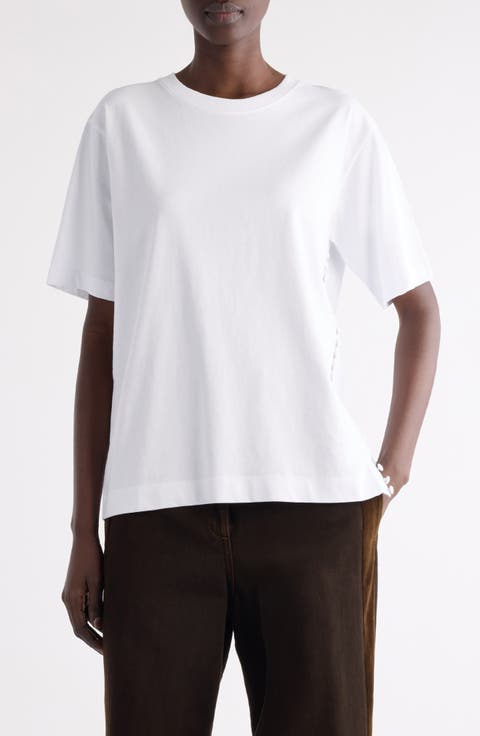 Heydu Side Button Cotton T-Shirt