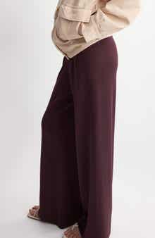 Knit Pull-On Straight Leg Pants