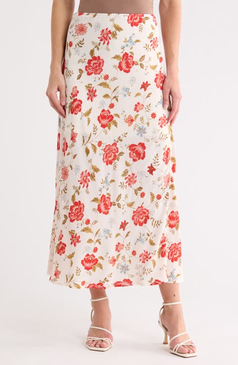 Floral Midi Skirt