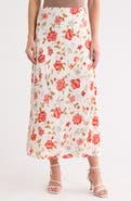 Blu Pepper Floral Midi Skirt