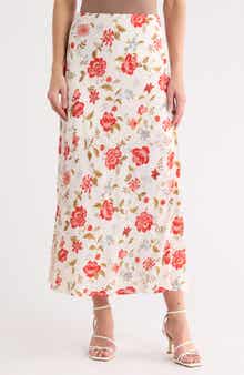 Floral Midi Skirt