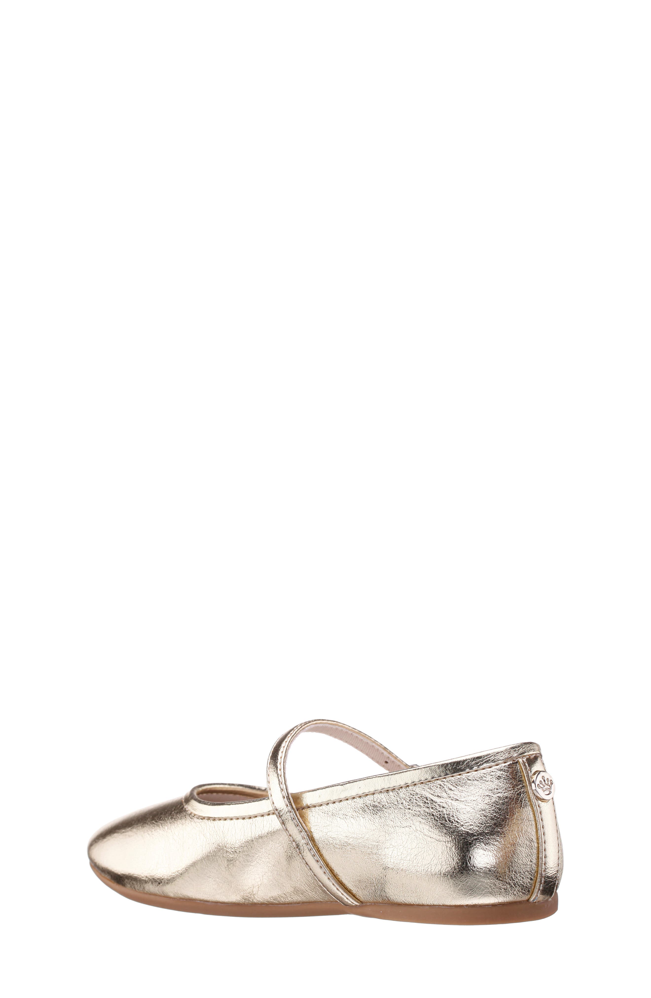 Kids' Nicola Mary Jane Flat, Alternate, color, GOLD METALLIC