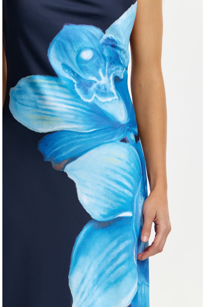 Lana Floral Mermaid Gown, Alternate, color, DARK MAGNOLIA
