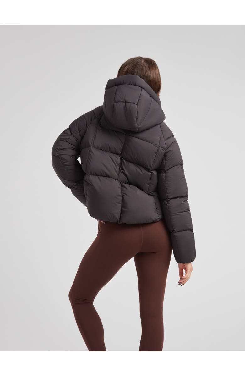 JACK1T Cloud Cropped Hooded Puffer Jacket, Alternate, color, Black/Stone