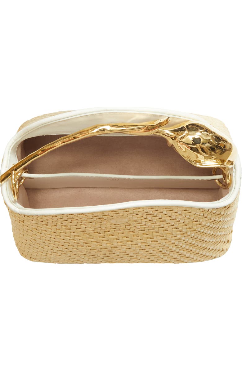 Erdem Mini Bloom Raffia Handbag, Alternate, color, Rose Ditsy Porcelain