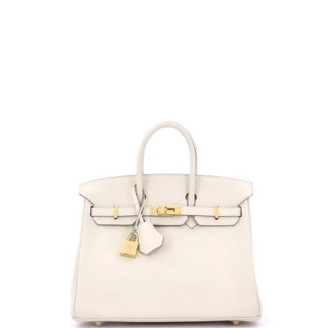 Birkin Handbag Light Swift with Gold Hardware 25