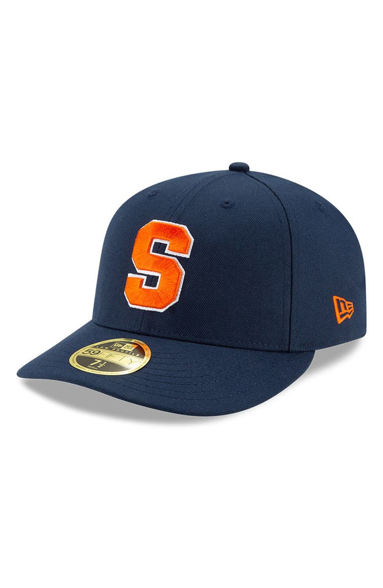 New Era Men's New Era Navy Syracuse Orange Basic Low Profile 59FIFTY Fitted Hat, Main, color,