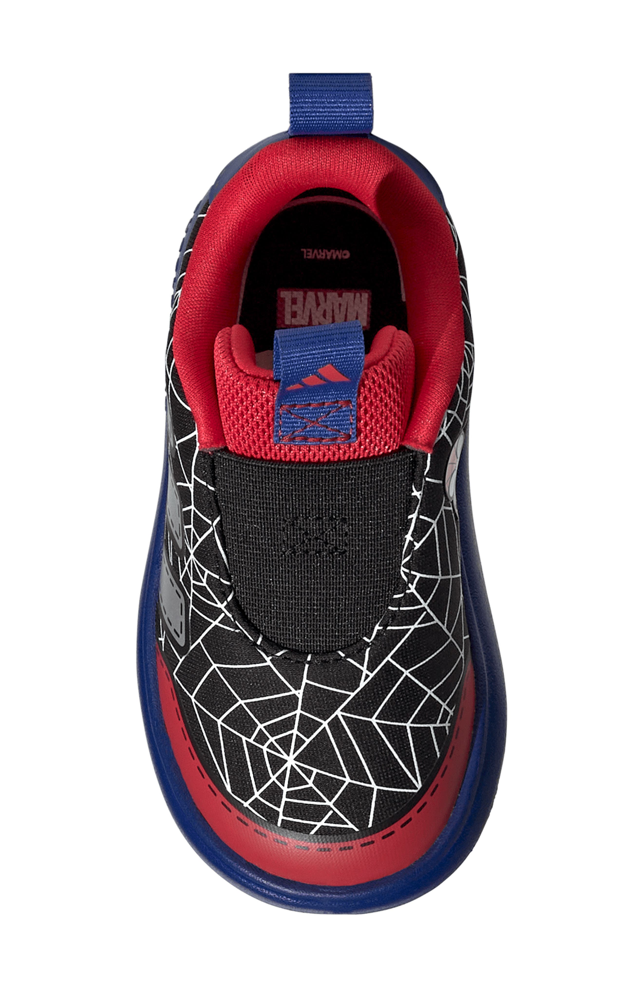 Kids' Marvel Spider-Man Bubblecomic Slip-On Sneaker, Alternate, color, BLACK/ SILVER/ ROYAL BLUE