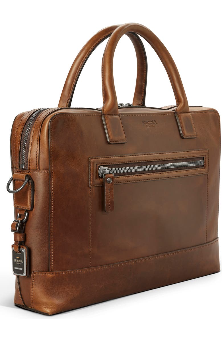 Shinola Bedrock Navigator Leather Briefcase, Alternate, color,