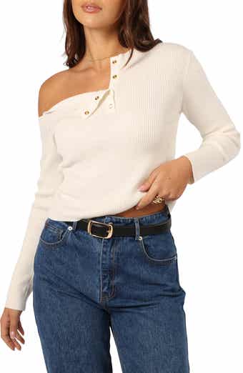 Petal & Pup Mable One-Shoulder Rib Top