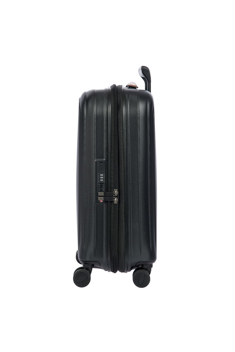 Taormina Hardside Expandable 21" Carry On Spinner Luggage, Alternate, color, Black