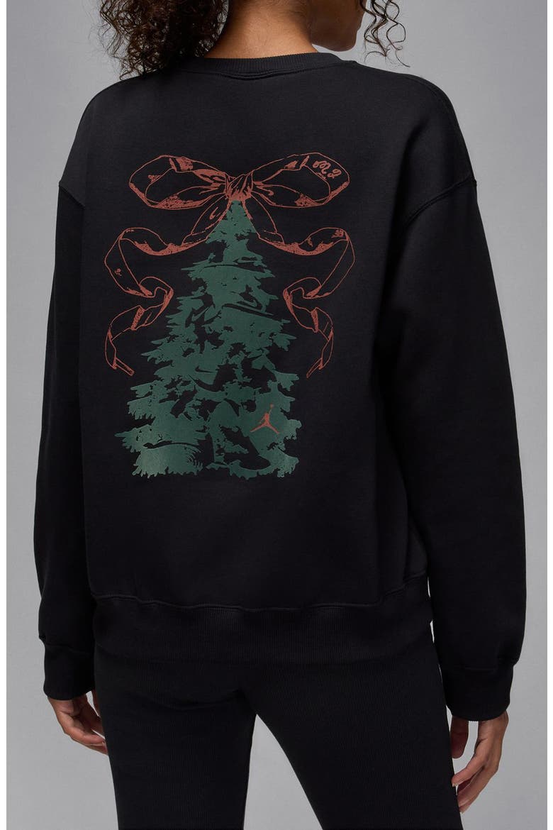 Brooklyn Fleece Graphic Sweatshirt, Alternate, color, BLACK