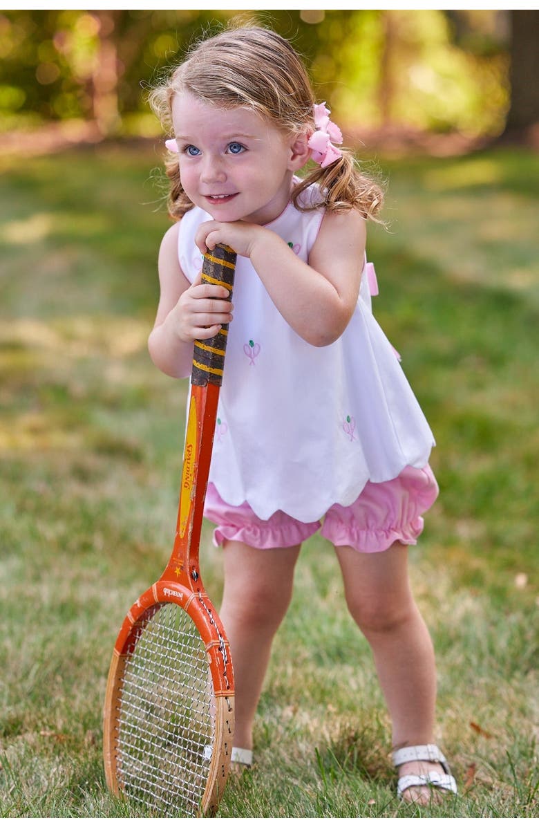 Little English Kids' Bow Back Bloomer Set, Alternate, color, Tennis
