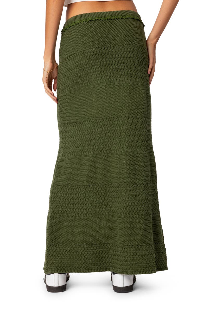 EDIKTED Garner Textured Maxi Sweater Skirt, Alternate, color,