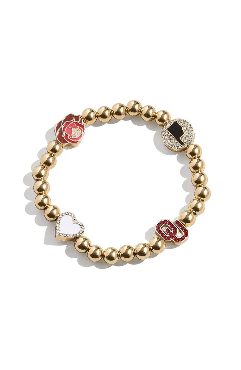 BaubleBar Oklahoma Sooners Mixed Icon Pisa Bracelet, Main, color,