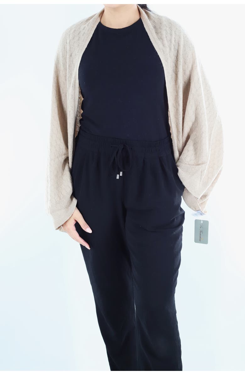 La Fiorentina Knit Coccoon Wrap, Main, color, Oatmeal