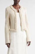 ST. JOHN Helen Cotton Blend Crochet Jacket