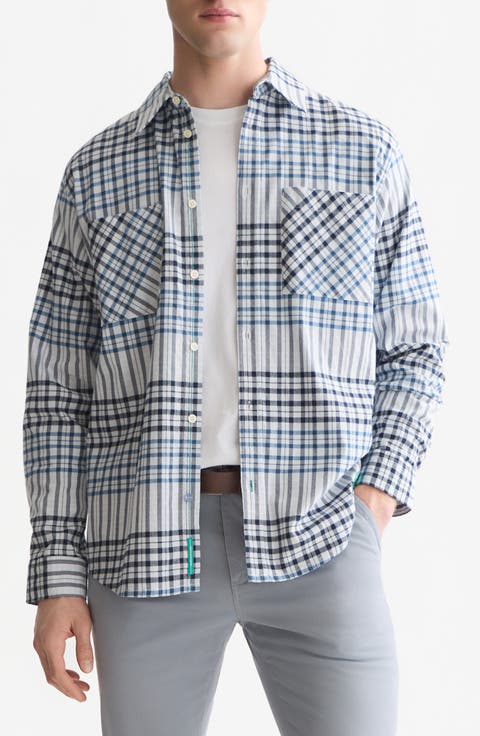 Relaxed Fit Checked Flannel Shirt
