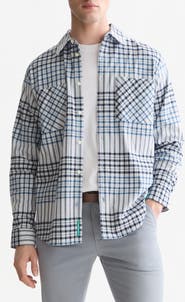 Scotch & Soda Relaxed Fit Checked Flannel Shirt