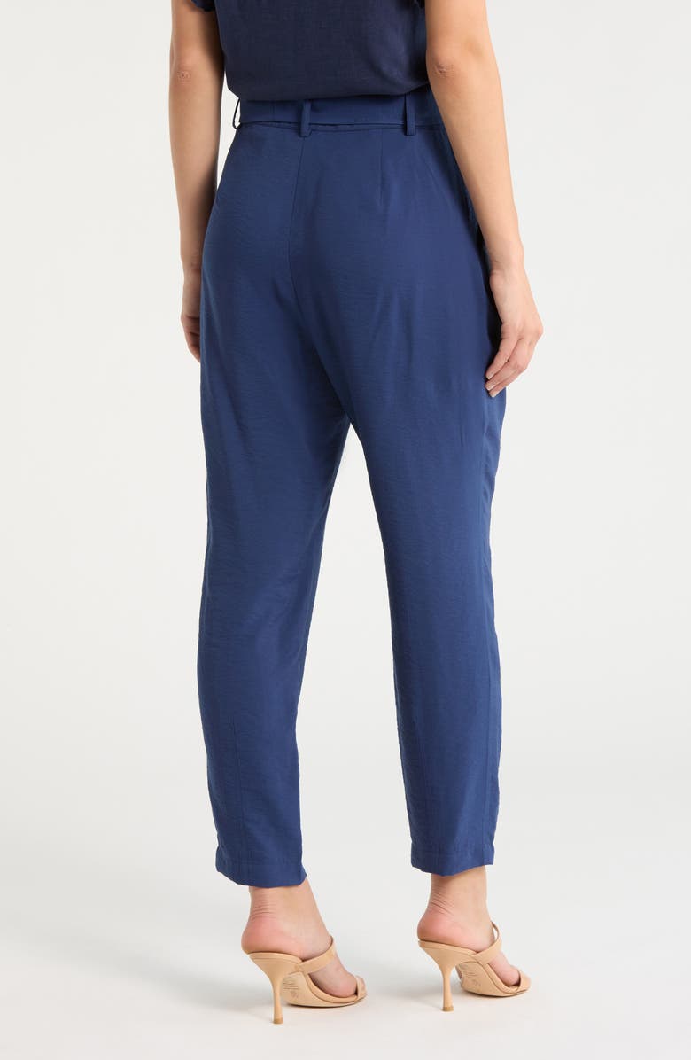 Ramy Brook Miley Belted Pleated Pants, Alternate, color, Spring Navy