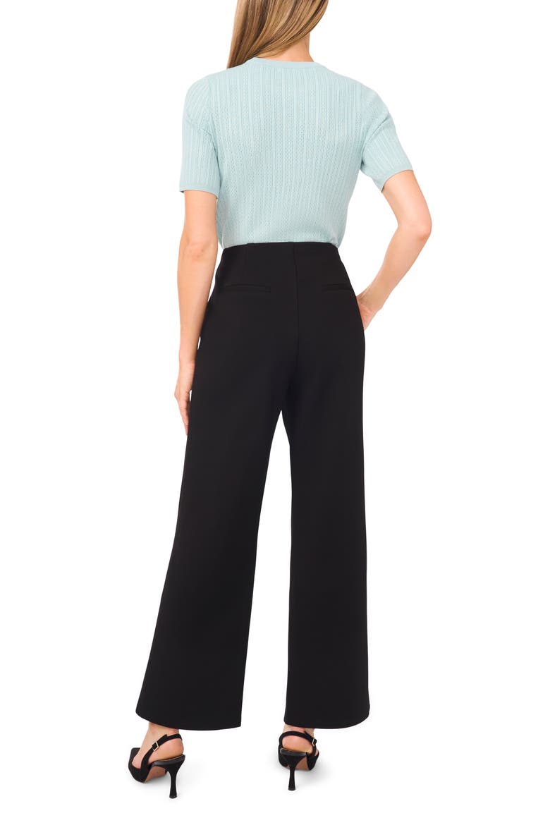 Ponte Straight Leg Pants, Alternate, color, RICH BLACK 060