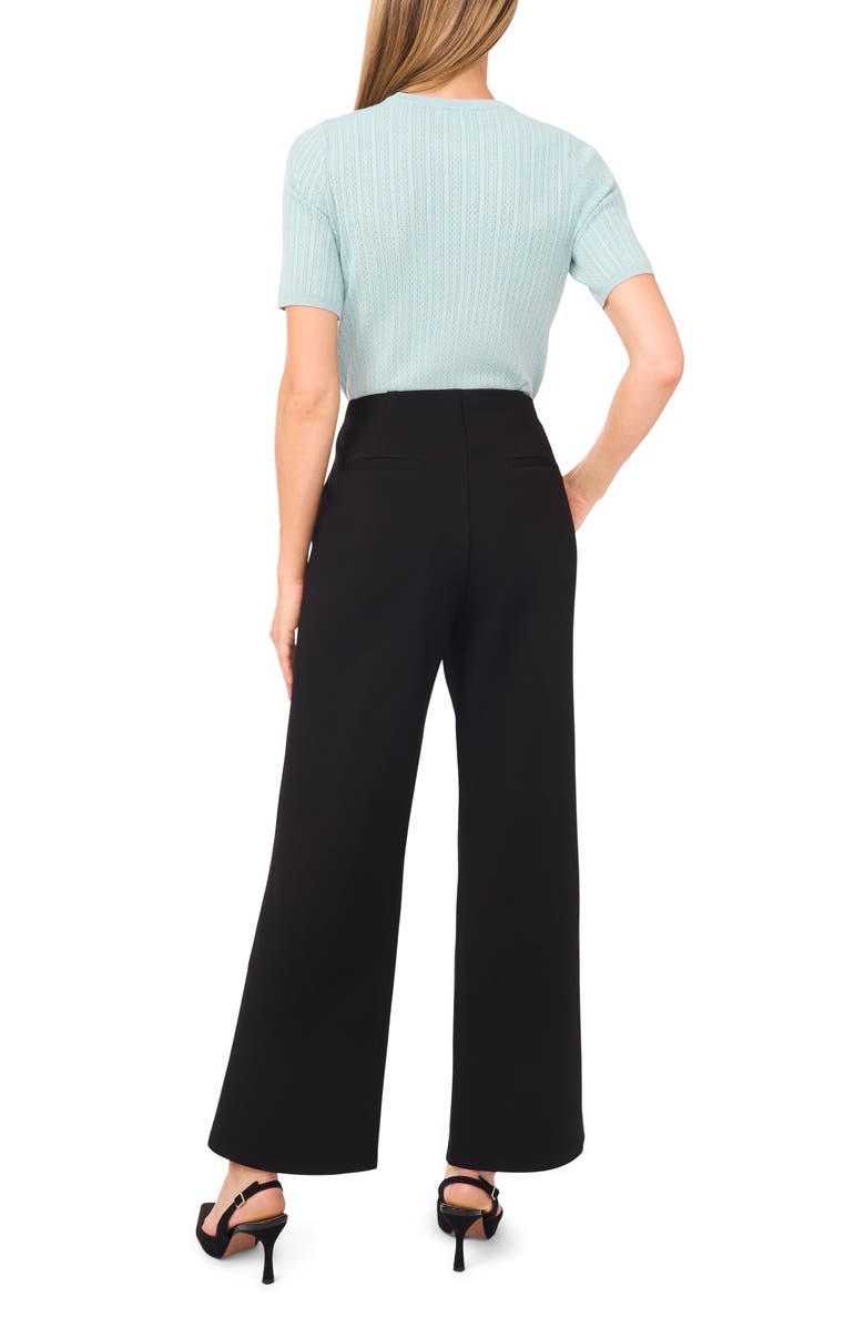 Halogen<sup>®</sup> Ponte Straight Leg Pants, Alternate, color, Rich Black