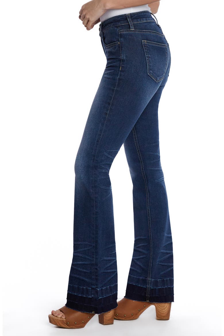 Release Hem Flare Jeans, Alternate, color, COOL BLUE