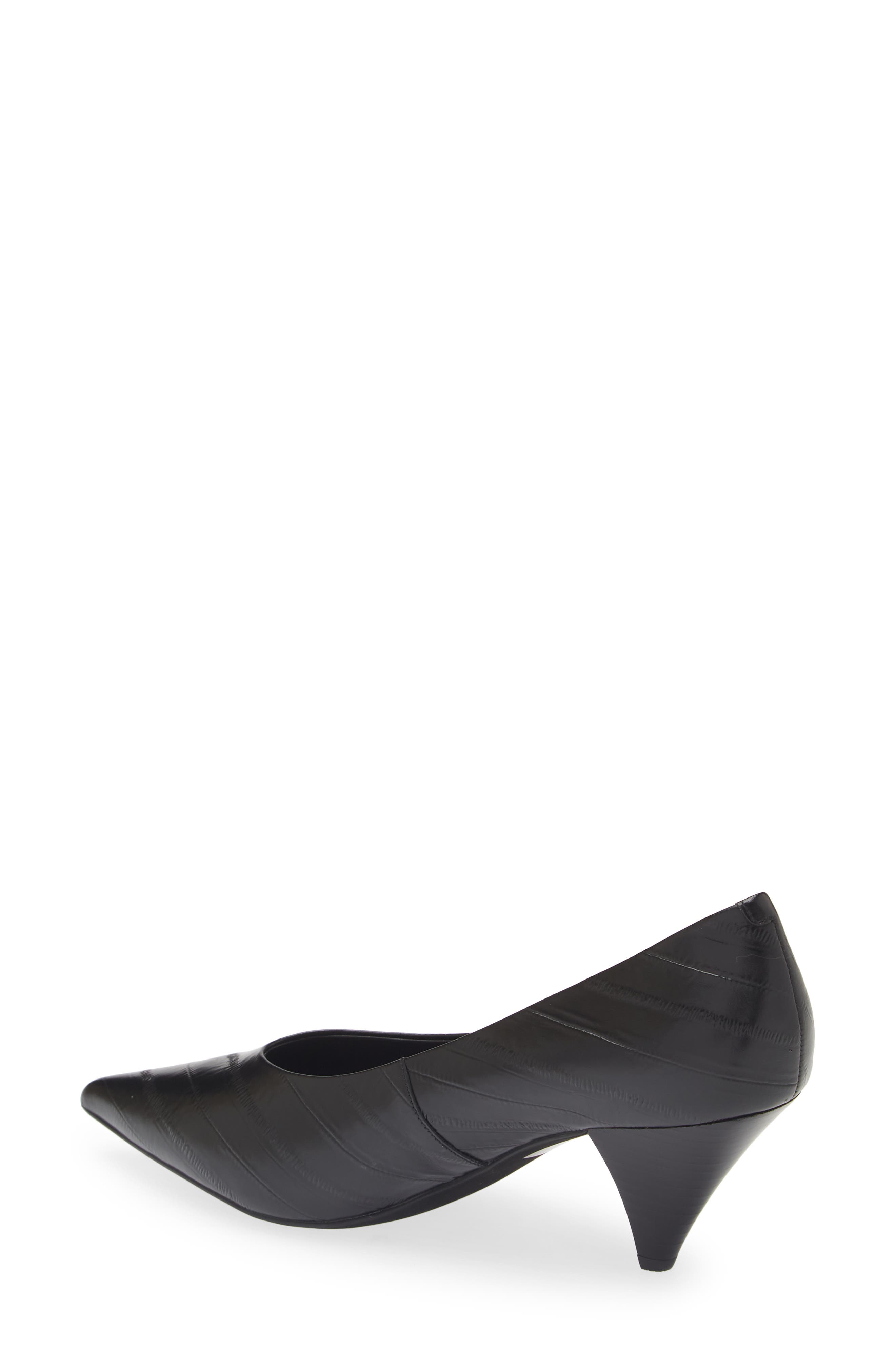 Quatre Pointed Toe Pump, Alternate, color, BLACK EEL