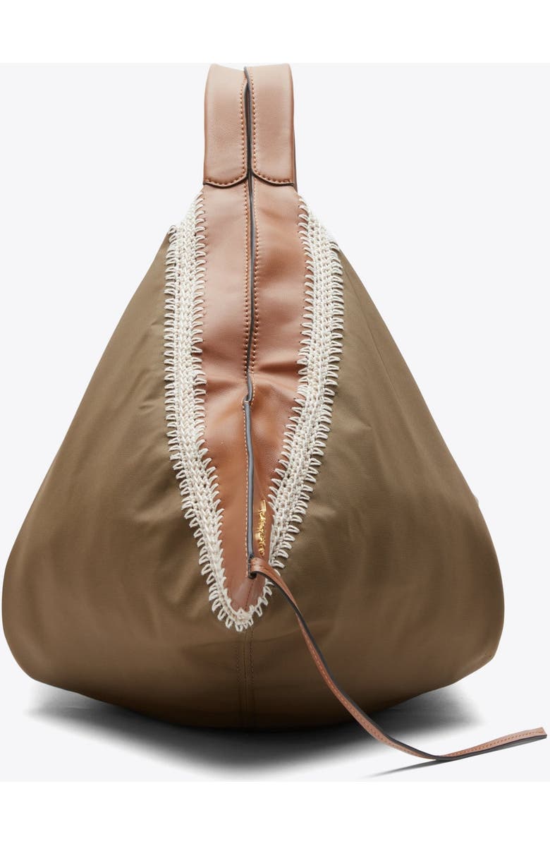 3.1 Phillip Lim Nylon Luna Bag with Contrast Stitch, Alternate, color, Mushroom