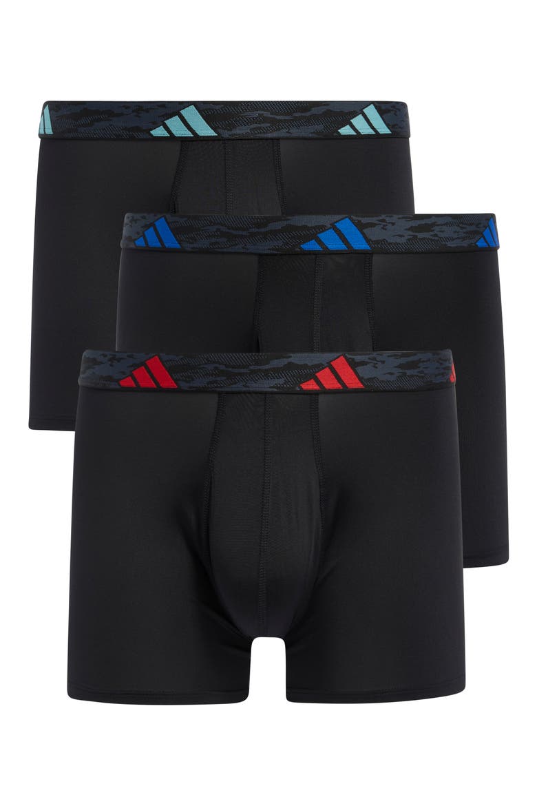 Microfiber 3-Pack Boxer Briefs, Main, color, BLACK/ ROYAL BLUE/ SCARLET