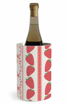 Deny Designs Red Stripes Stainless Steel Wine Chiller