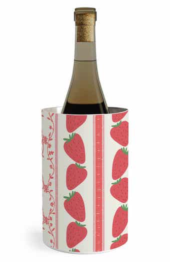 Red Stripes Stainless Steel Wine Chiller