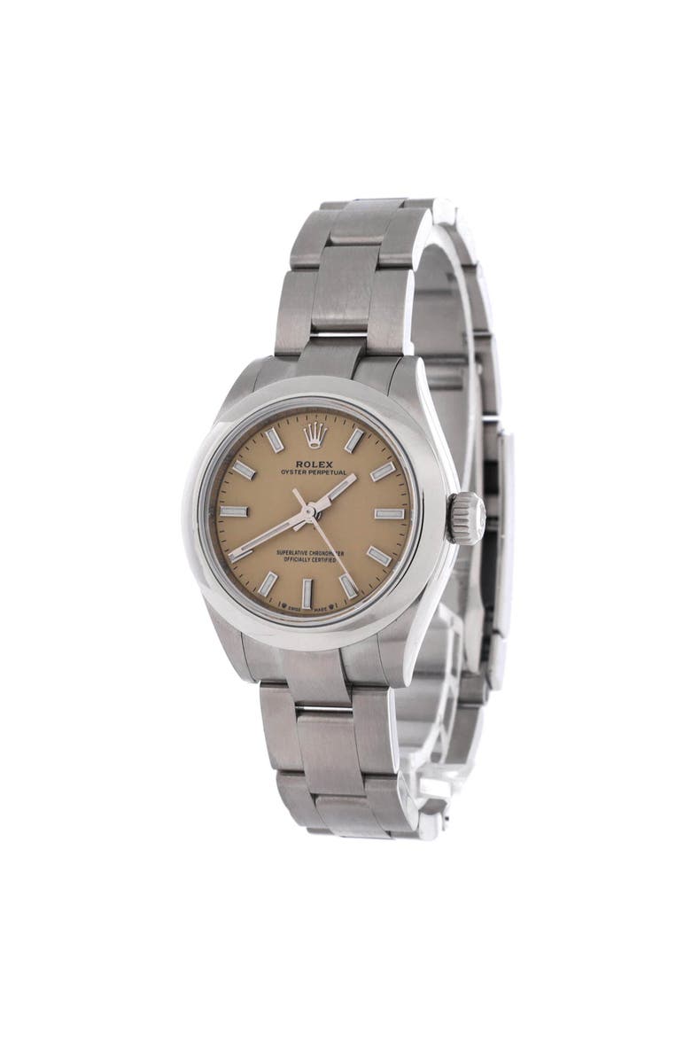 Oyster Perpetual Beige Automatic Watch Stainless Steel 28, Alternate, color, Metallic Silver