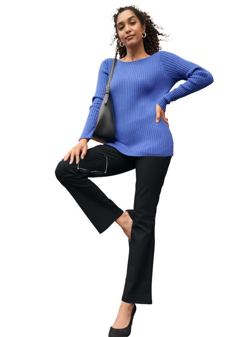 Stretch Denim Flared Leg Jegging (Plus Available)