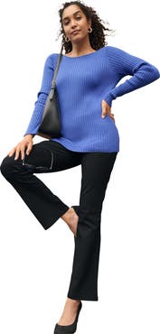 Jessica London Stretch Denim Flared Leg Jegging