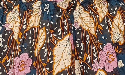 Melloday Print Poplin Babydoll Dress In Multi