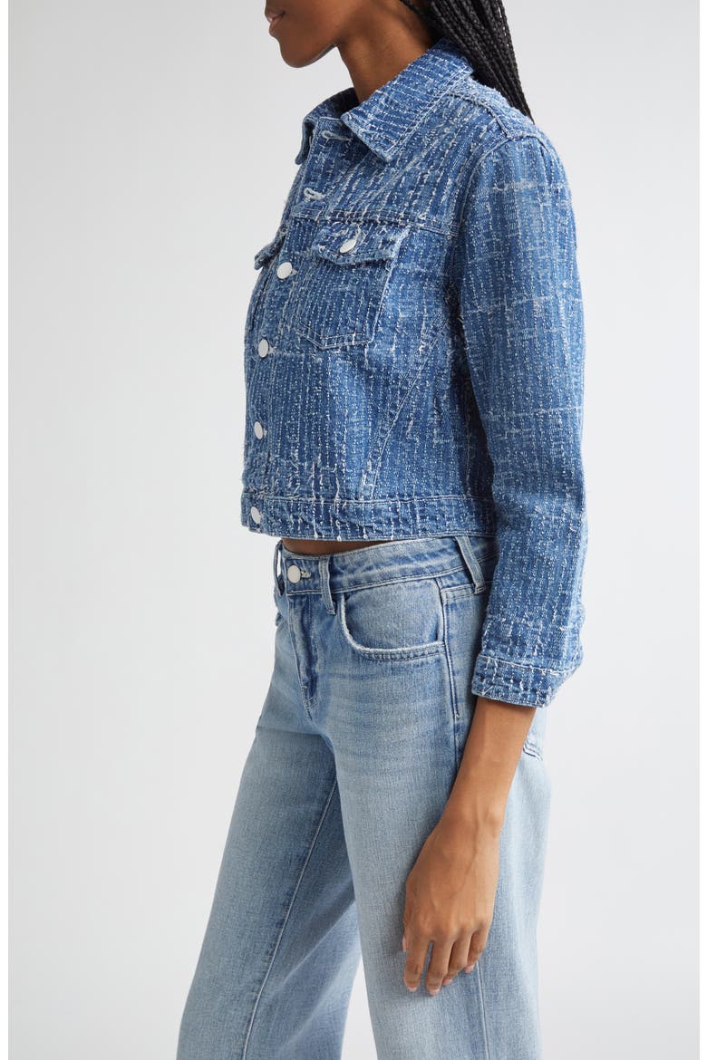 Koda Crop Denim Jacket, Alternate, color, EVERSON
