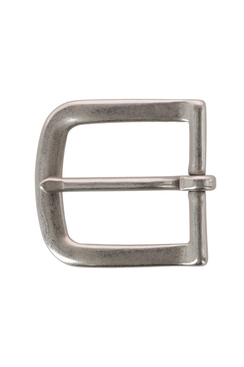 32mm Solid Brass Nickel Matte Single Prong Buckle, Main, color, Silver