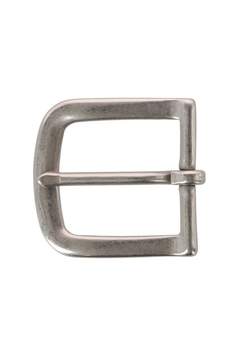Trafalgar 32mm Solid Brass Nickel Matte Single Prong Buckle, Main, color, Silver