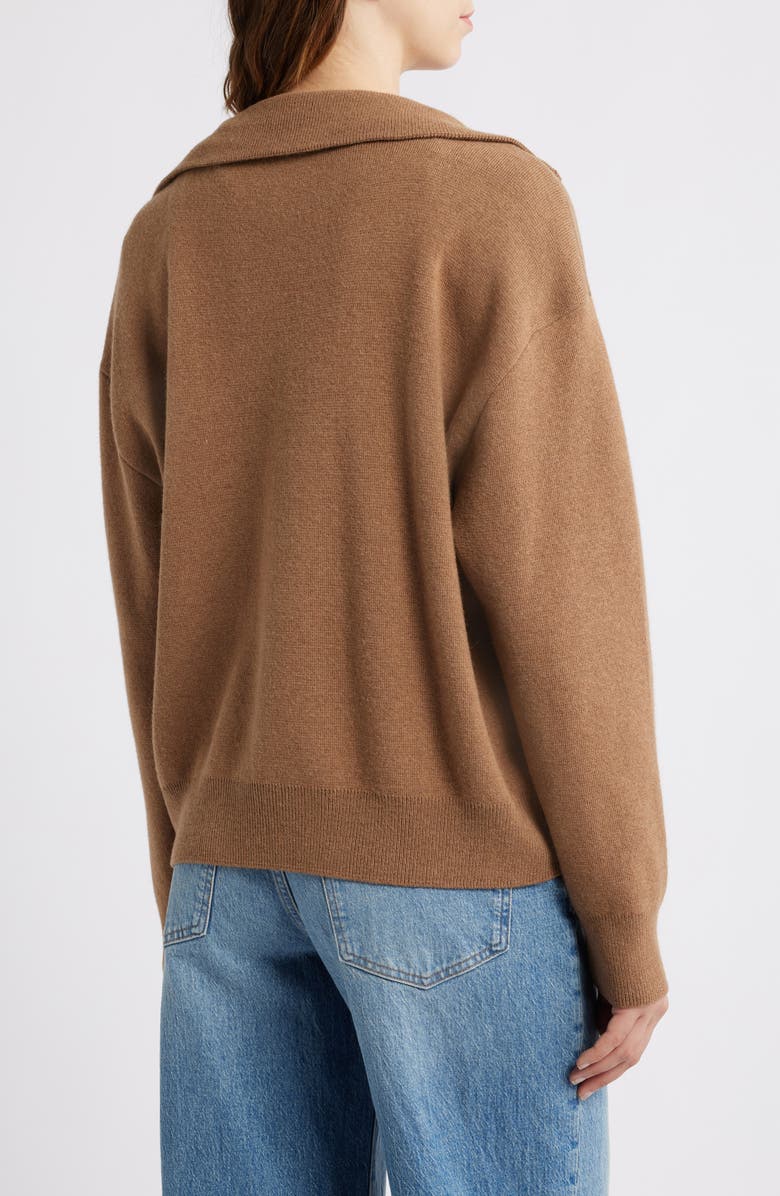 Brooklyn Industries Half Zip Polo Sweater, Alternate, color, Kelp